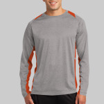 Long Sleeve Heather Colorblock Contender ™ Tee