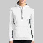 Ladies Sport Wick ® Fleece Colorblock Hooded Pullover