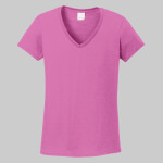 Ladies Heavy Cotton ™ 100% Cotton V Neck T Shirt