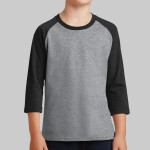 Youth 50/50 Cotton/Poly 3/4 Sleeve Raglan T Shirt