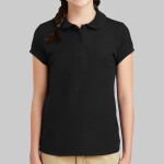 Girls Silk Touch ™ Peter Pan Collar Polo