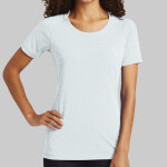 ® Ladies PosiCharge ® Tri Blend Wicking Scoop Neck Raglan Tee