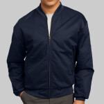 Team Style Jacket with Slash Pockets