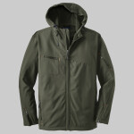 Textured Hooded Soft Shell Jacket