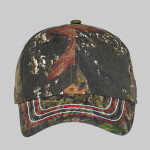 Americana Contrast Stitch Camouflage Cap