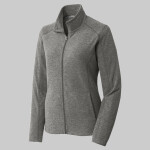 Women's Heather Microfleece Full Zip Jacket