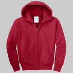 Youth Core Fleece Full Zip Hooded Sweatshirt